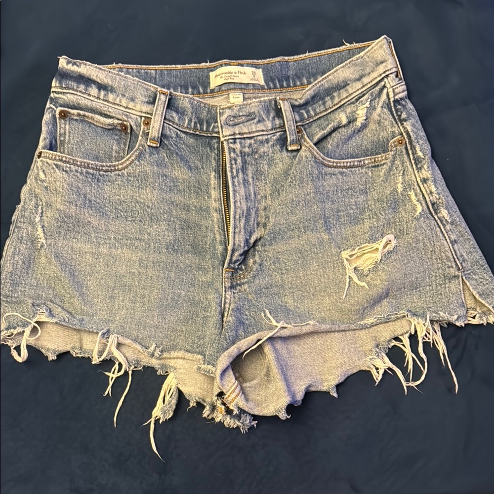 Curve Love Distressed Denim Shorts